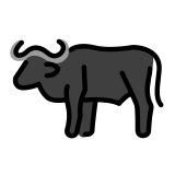 Water buffalo - OpenMoji