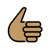 Thumbs up: medium skin tone - OpenMoji