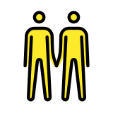 Men holding hands - OpenMoji