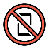 No mobile phones - OpenMoji