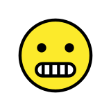 Grimacing face - OpenMoji