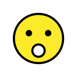 Face with open mouth - OpenMoji