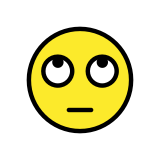 Face with rolling eyes - OpenMoji