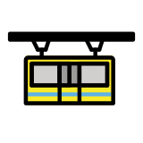 Suspension railway - OpenMoji