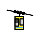 Aerial tramway - OpenMoji