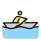 Person rowing boat - OpenMoji