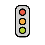 Vertical traffic light - OpenMoji