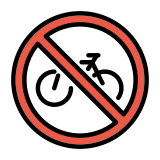 No bicycles - OpenMoji