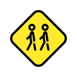 Children crossing - OpenMoji