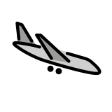 Airplane arrival - OpenMoji
