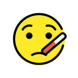 Face with thermometer - OpenMoji