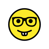 Nerd face - OpenMoji