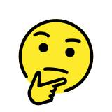 Thinking face - OpenMoji