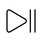 Play or pause button - OpenMoji