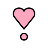 Heart exclamation - OpenMoji