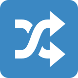 Shuffle tracks button - Twitter / X