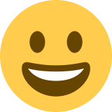 Grinning face - Twitter / X