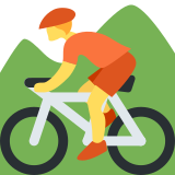 Person mountain biking - Twitter / X