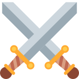 Crossed swords - Twitter / X