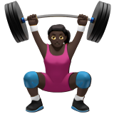 woman lifting weights: dark skin tone
