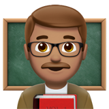 man teacher: medium skin tone