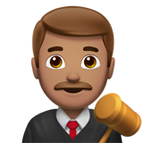 man judge: medium skin tone