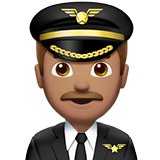 man pilot: medium skin tone