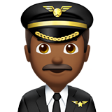 man pilot: medium-dark skin tone