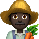 man farmer: dark skin tone