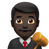 man judge: dark skin tone