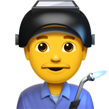 Male welder emoji