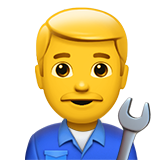 Male mechanic emoji