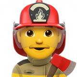 Male firefighter smiley