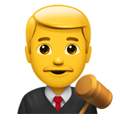 Male judge emoji