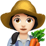 woman farmer: light skin tone