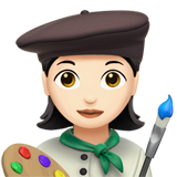 woman artist: light skin tone