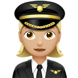 woman pilot: medium-light skin tone