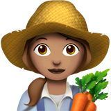 woman farmer: medium skin tone