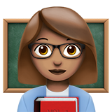 woman teacher: medium skin tone