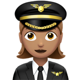 woman pilot: medium skin tone
