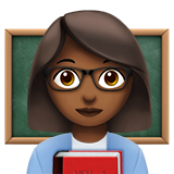 woman teacher: medium-dark skin tone