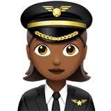 woman pilot: medium-dark skin tone