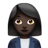 woman office worker: dark skin tone