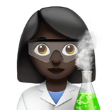 woman scientist: dark skin tone