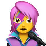 Female singer smiley