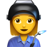 Female welder