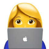 Woman with laptop emoji