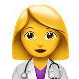 Female doctor emoji