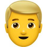 Blond man emoji