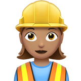 woman construction worker: medium skin tone